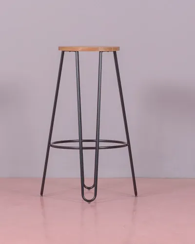 Lisbon Stool in ash wood - Industrial Stool - Nest Dream