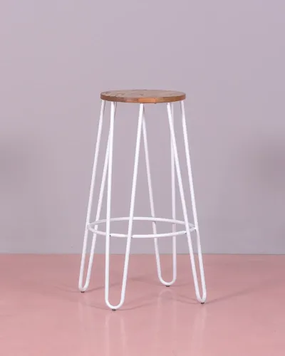 Lisbon Stool in ash wood - Industrial Stool - Nest Dream