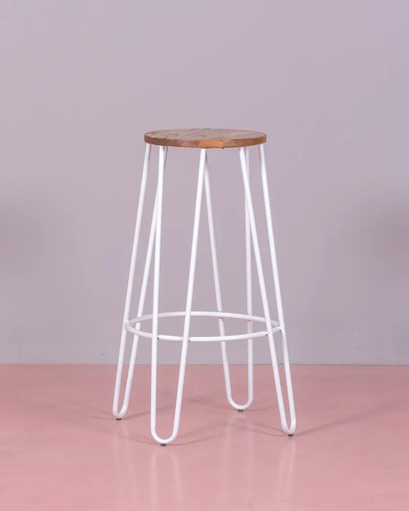 Lisbon Stool in ash wood - Industrial Stool - Nest Dream