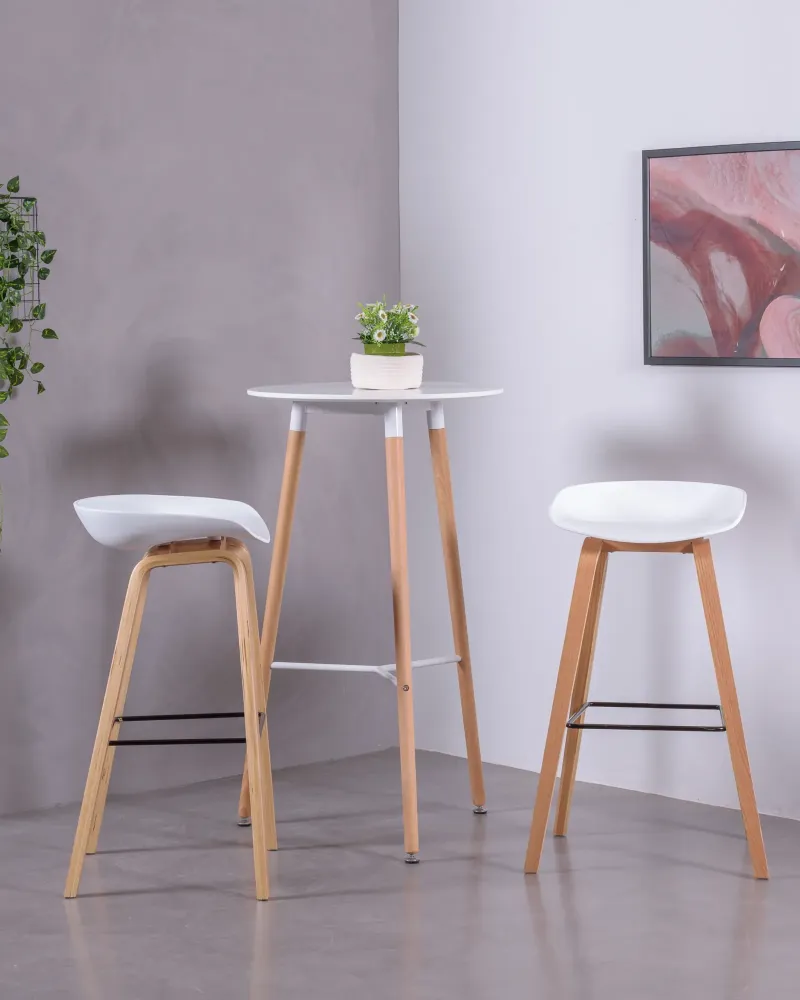 Tabouret Daxer au design nordique avec pieds en hêtre | Nest Dream