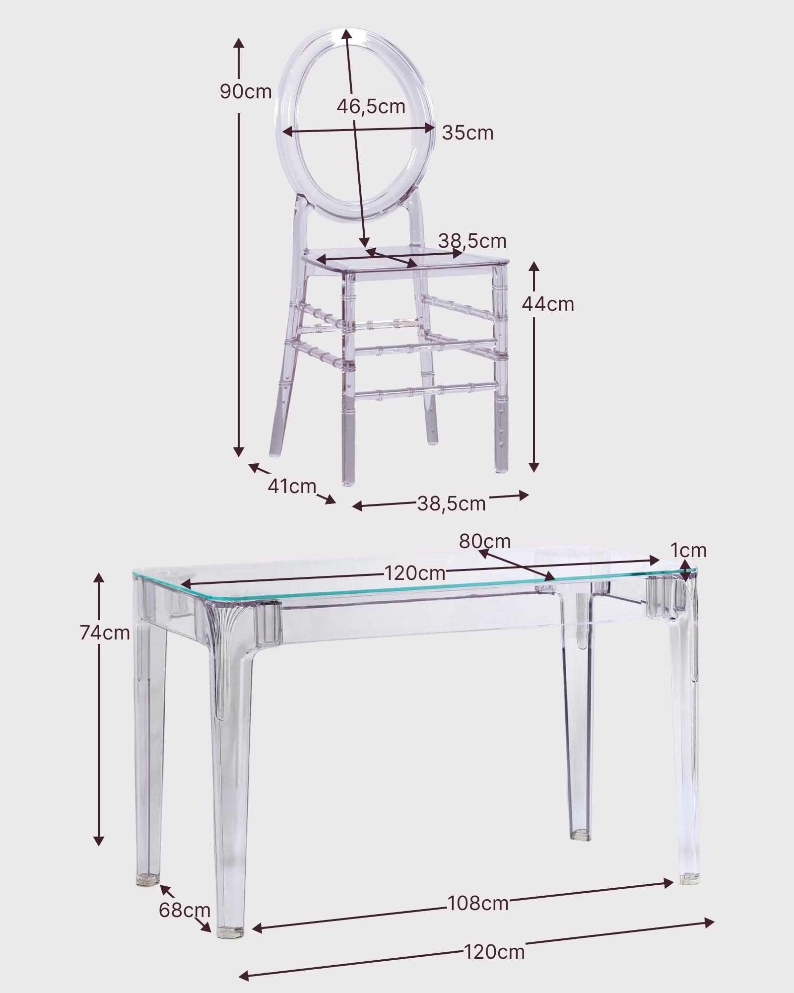 Sedie Trasparenti Felipe Ghost - Sedie in plastica - Mobilie Design